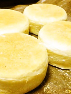 A picture of Easy English Muffiins in the Bread Maker.