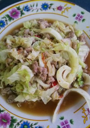 รูปของ ผัดกะหล่ำปลีหมูสับ