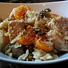 A picture of Mandarin Pork With Broccoli.
