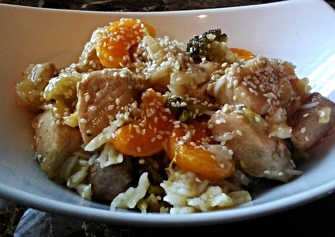 Recipe of Ultimate Mandarin Pork With Broccoli