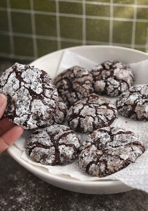A picture of Chocolate Crinkles (Philippines Sweet Cookies).