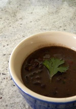 A picture of Slow Cooker Black Bean Soup.