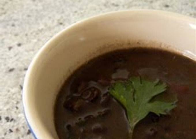 Recipe of Homemade Slow Cooker Black Bean Soup