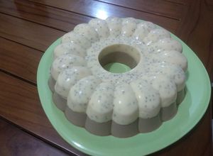 Foto resep Pudding jeruk-coklat topping chia seed