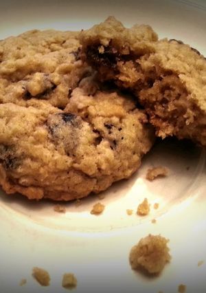 A picture of Soft and Chewy Oatmeal Cookies.