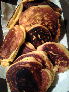 A picture of fried cornbread with opitional jalapeños.