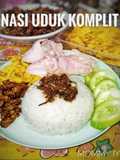 Nasi Uduk komplit (Rice cooker)