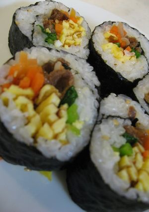 A picture of Sushi Rolls (To Use as Ehoumaki).