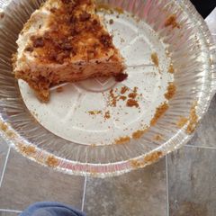 A picture of Easy 4 ingredient Butterfingered pie.