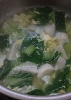 青江菜蛋花湯 的食譜成品照片