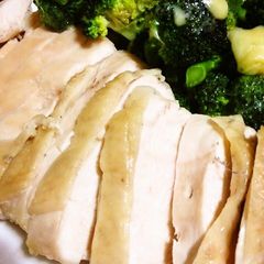 Easy in the Microwave Juicy Steamed Chicken A picture of Easy in the Microwave Juicy Steamed Chicken.
