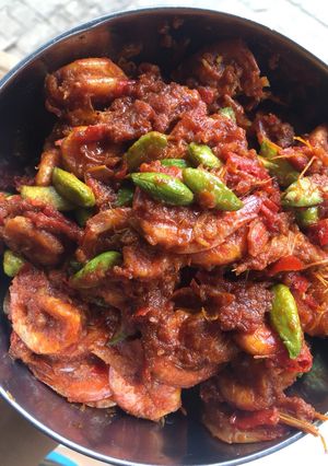 Foto resep Udang petai balado