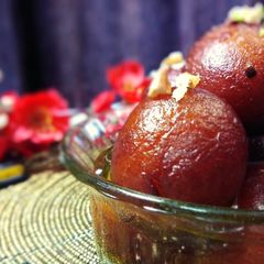 A picture of Whole wheat Gulab Jamun.