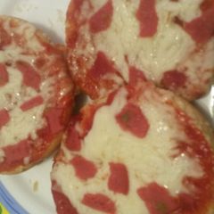 A picture of Mini pizzas.