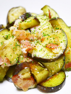 A picture of Easy 5 Minute Italian Style Eggplant & Bacon.