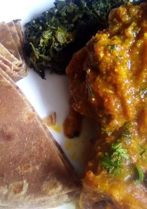A picture of Saucy chicken.
