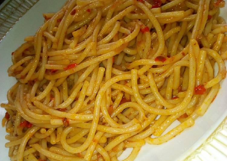 Simple Way to Prepare Ultimate Jollof Spaghetti
