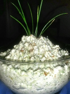 A picture of Sig's creamy spinach puree.