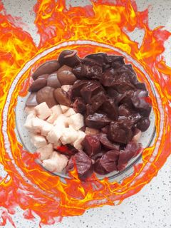 عکسی از دستور کباب دل و جگر گوسفندی