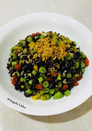 Foto resep Nasi goreng +sayur #nasi organik