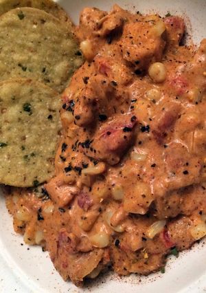 A picture of Skillet Cream Cheese Chicken Chili.