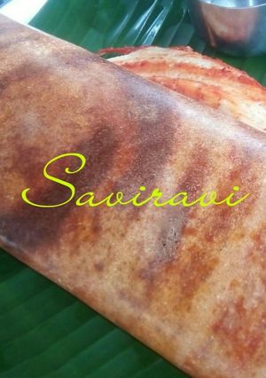 A picture of Mysore Masala Dosa.