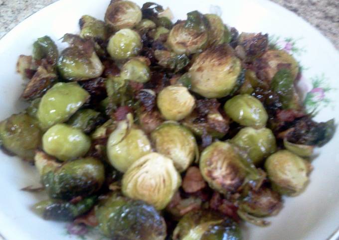 Bacon Roasted  Brussel Sprouts