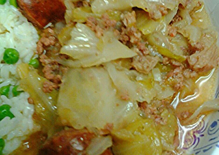 Step-by-Step Guide to Make Super Quick Homemade One pot meal guest starring cabbage