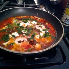 A picture of Moroccan eggs.