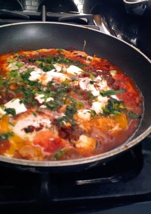 A picture of Moroccan eggs.