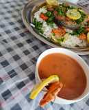 شوربة جمبري حمراء