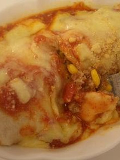A picture of Cheesy Enchiladas.