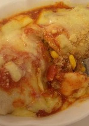 A picture of Cheesy Enchiladas.