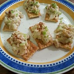 A picture of Broiled Red Snapper Canapés.