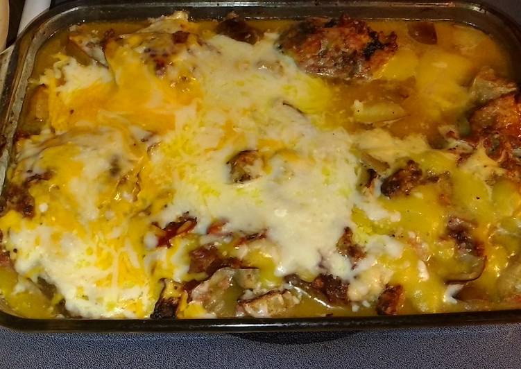 Baked Granny Smith Apple infused Chicken/with cheese