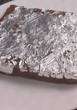 A picture of Water chestnut bran flour barfi | सिंघाड़े के आटे का बर्फी | water chestnut fudge.