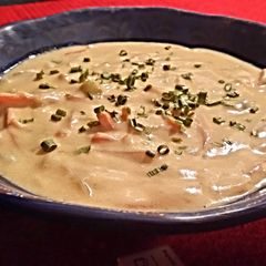 A picture of TX's Style ~ Cheesy Vegetable Soup.