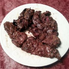 A picture of Marinated Moose & Venison Grilled Steaks.