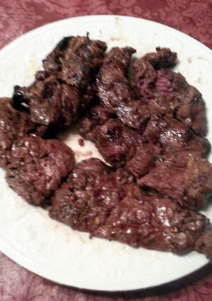 A picture of Marinated Moose & Venison Grilled Steaks.