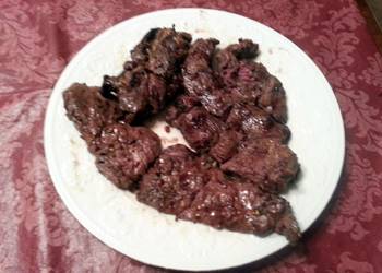 Easiest Way to Prepare Appetizing Marinated Moose  Venison Grilled Steaks