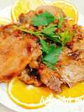 Sườn cốc lếch sauce cam tươi