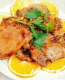 Sườn cốc lếch sauce cam tươi