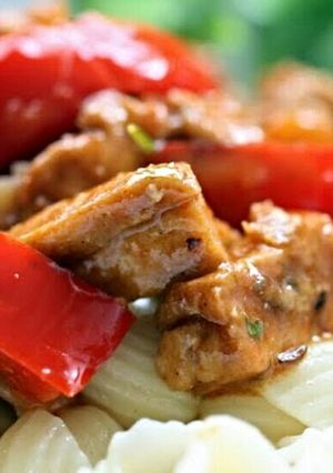 A picture of Sig's Hungarian Pepper and Tofu Stew.