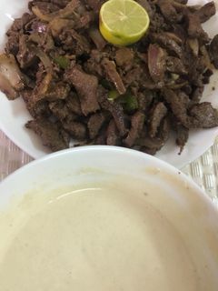 صورة لوصفة كبدة طاازه