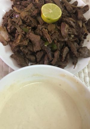صورة لوصفة كبدة طاازه
