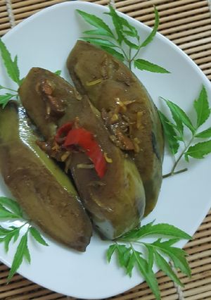 Hình của món Chuối kho tương.