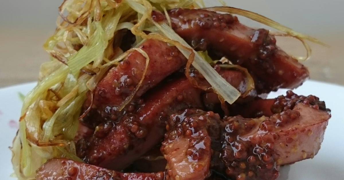 Hotdog and Leek in Whole Grain Mustard Sauce Recipe by Lyii G Cookpad