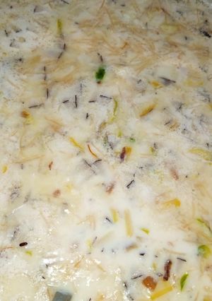 A picture of Zafrani Sheer khurma.