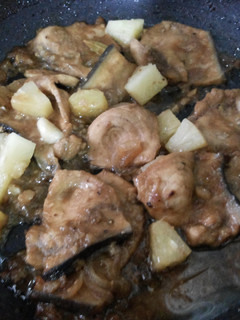 A picture of Blue Marlin Fish in Adobo Sauce( by UH).