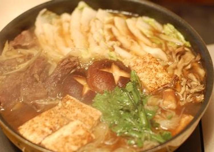 Simple Way to Make Ultimate Our Family&#39;s Kansai-style Sukiyaki